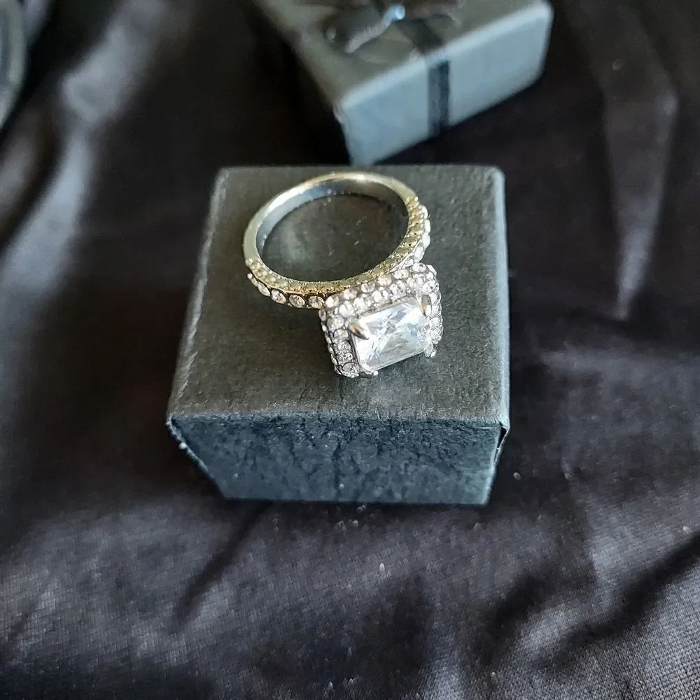 Princess Cut Cushion Diamond Ring